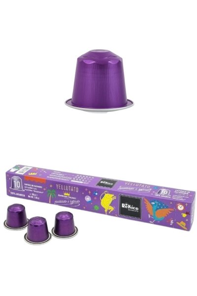 Nespresso compatibile alluminio - Vellutato 10 pz 